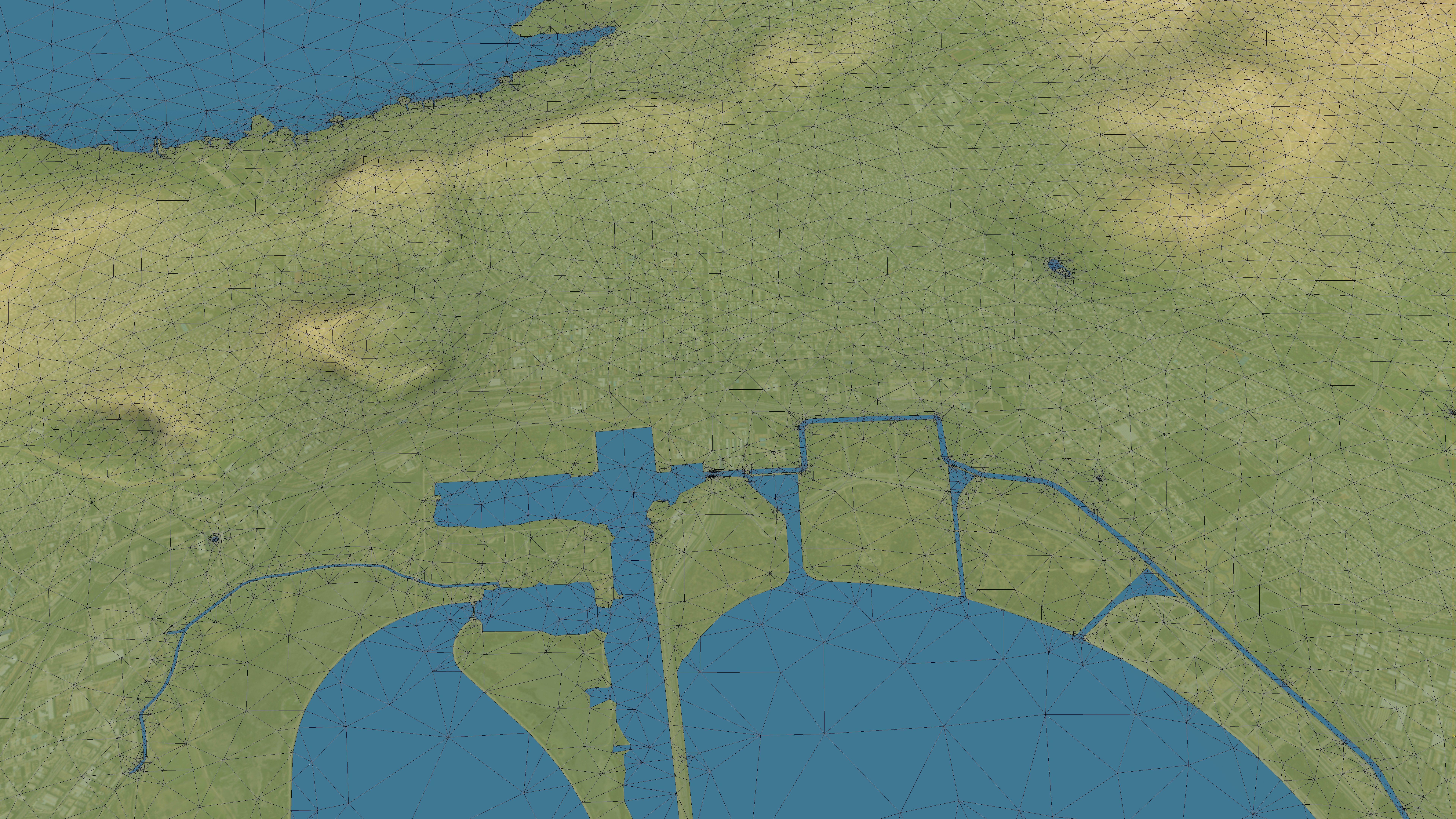 Tunis - Topography Terrain Low-poly 3D model_8