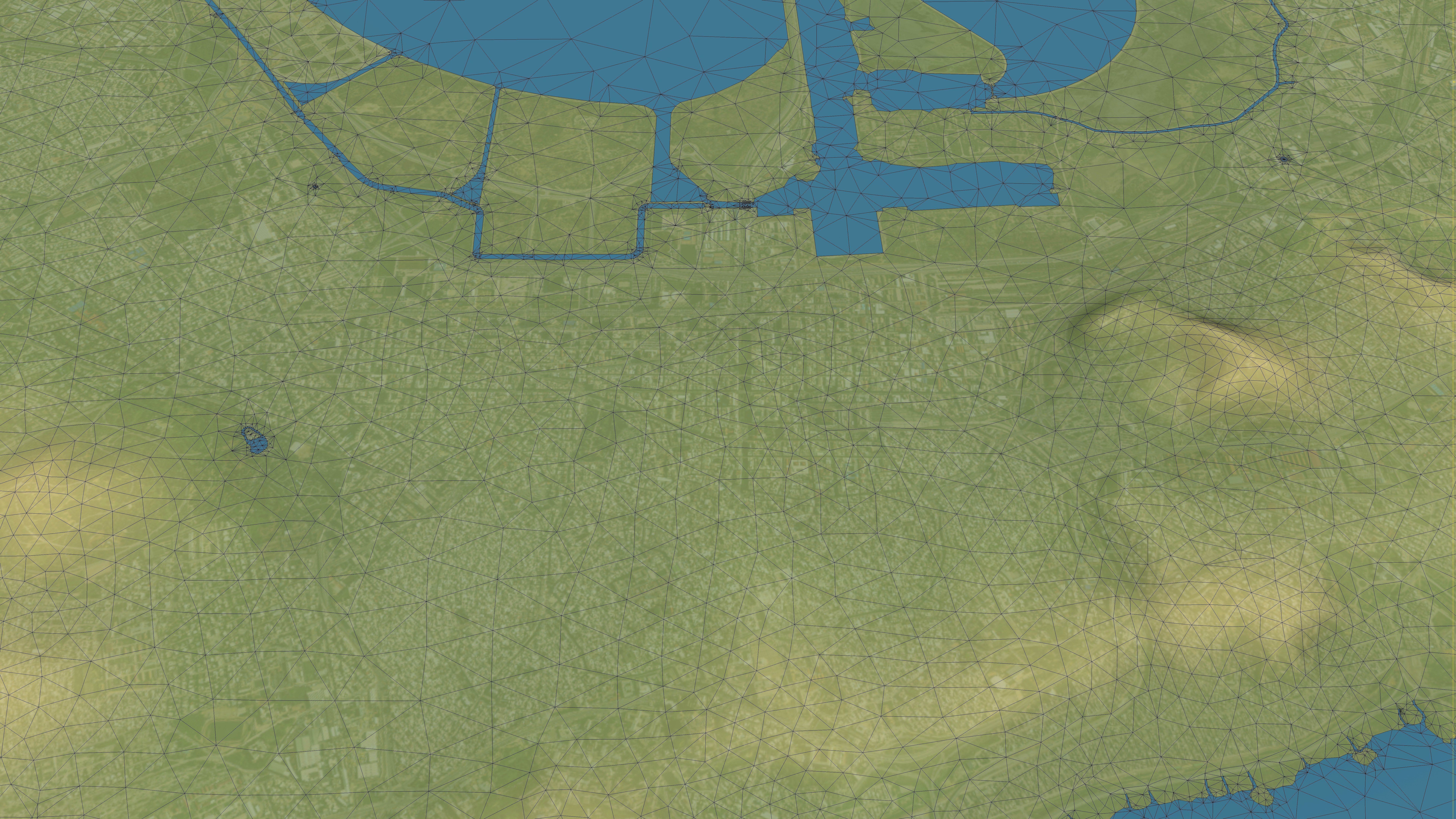 Tunis - Topography Terrain Low-poly 3D model_4