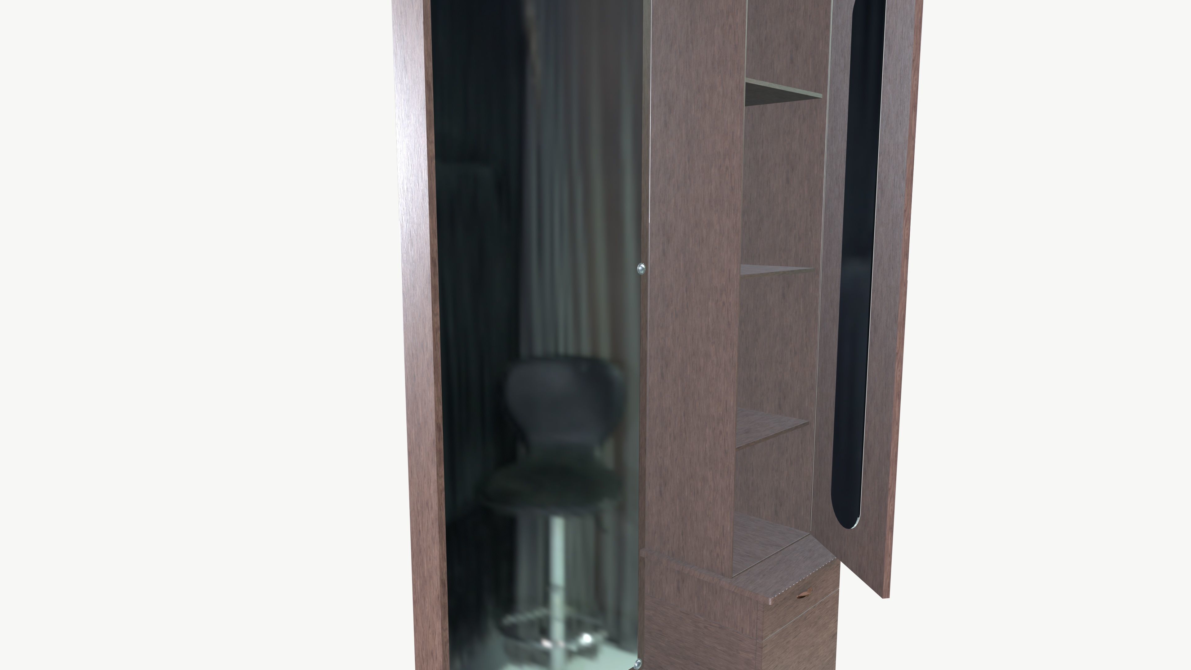 Dressing table Low-poly 3D model_6