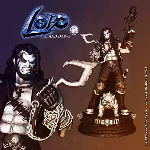Lobo and Dawg STL filles 3d pritnting collectibles