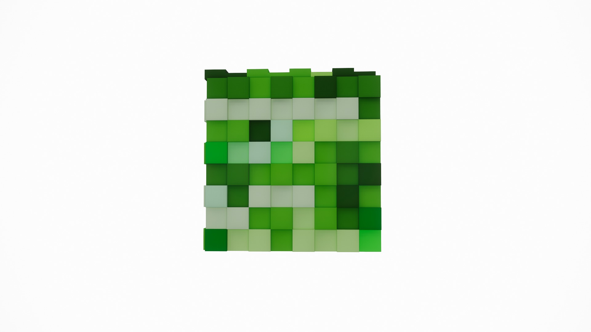 Wearable Minecraft Creeper Helmet 3D model_5