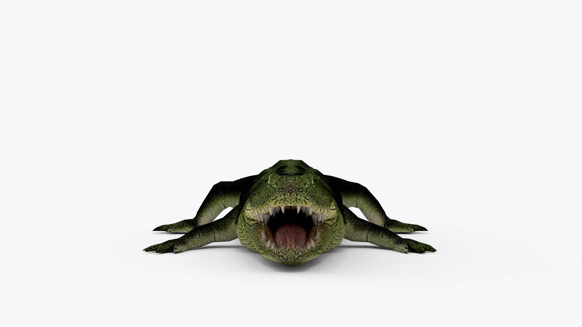 Low Poly Crocodiles Pack 3D Model 3D model_4