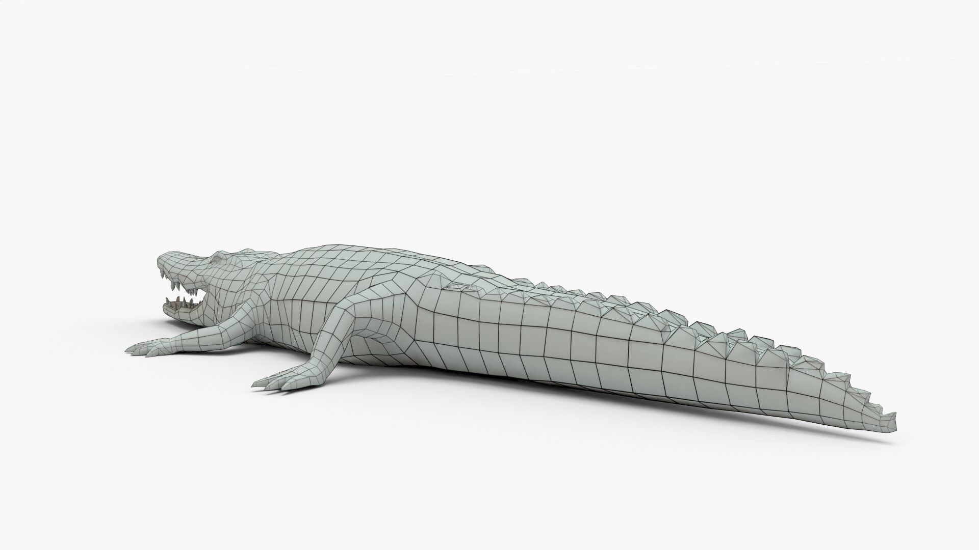 Low Poly Crocodiles Pack 3D Model 3D model_20