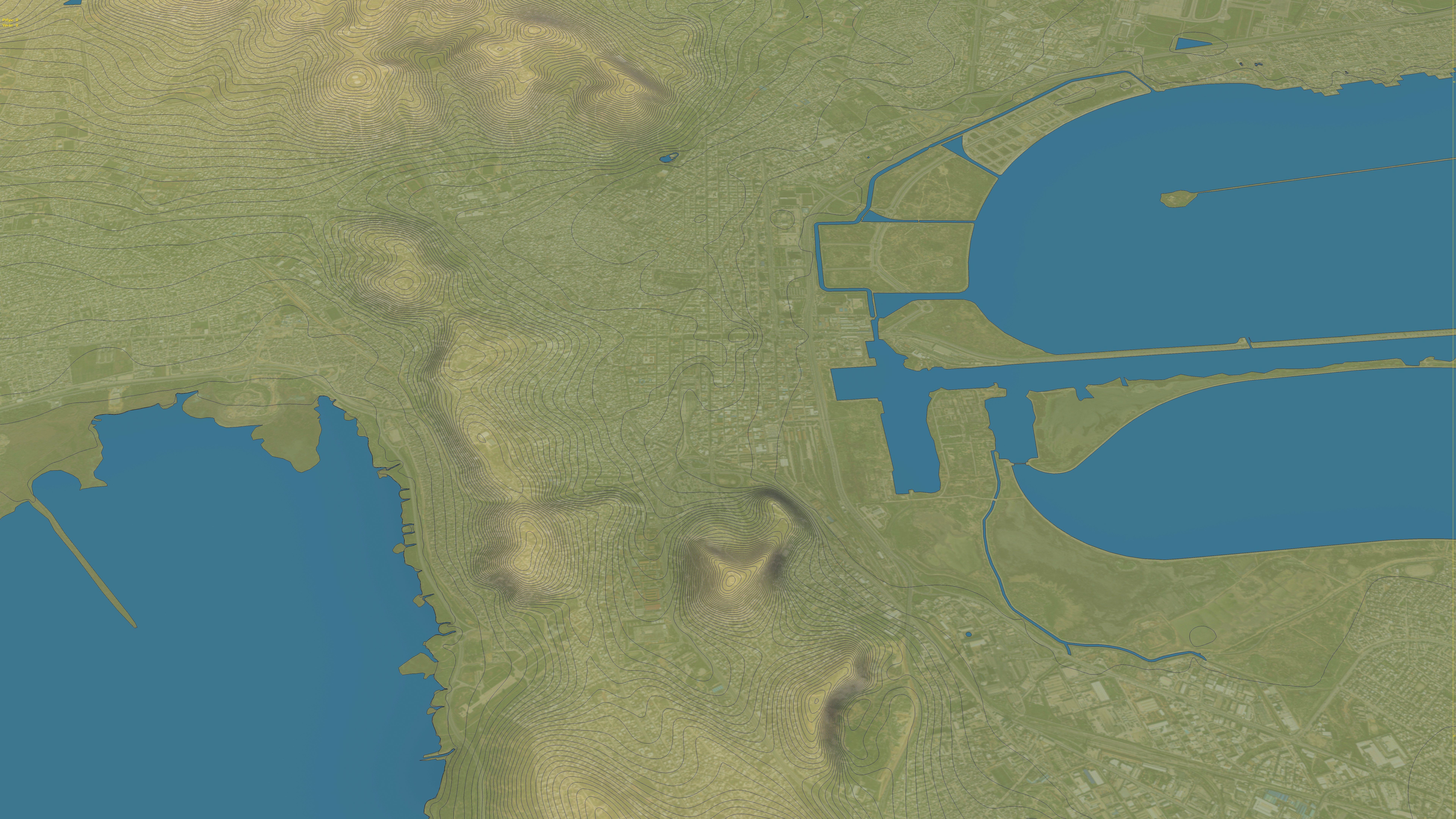 Tunis - 3D City Topography Terrain 3D Model Collection_14