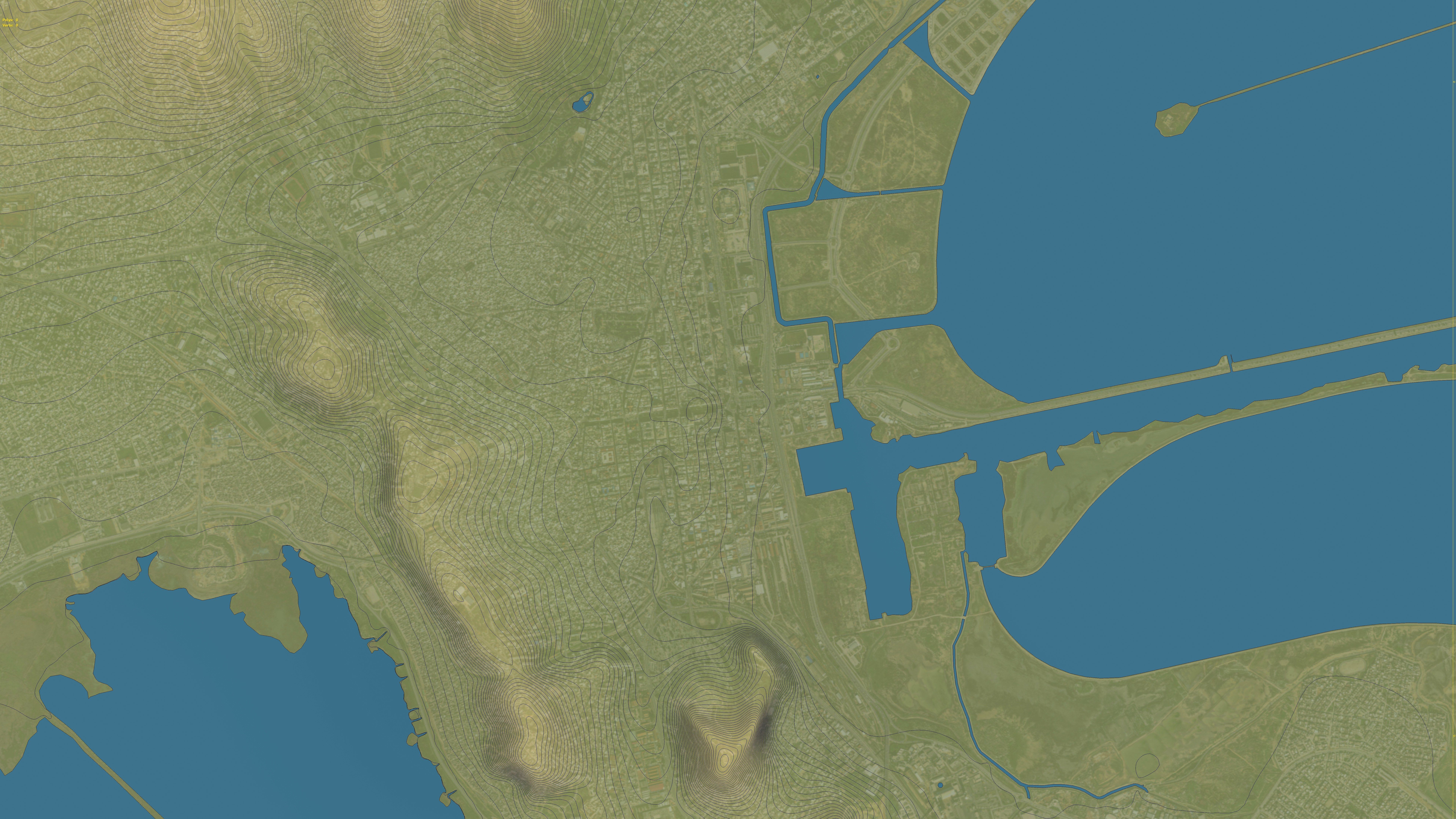 Tunis - 3D City Topography Terrain 3D Model Collection_17