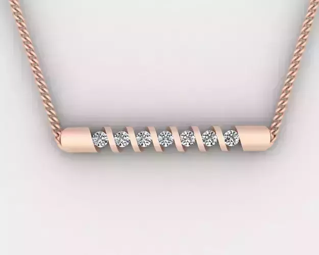 Cute Pendant with round diamonds