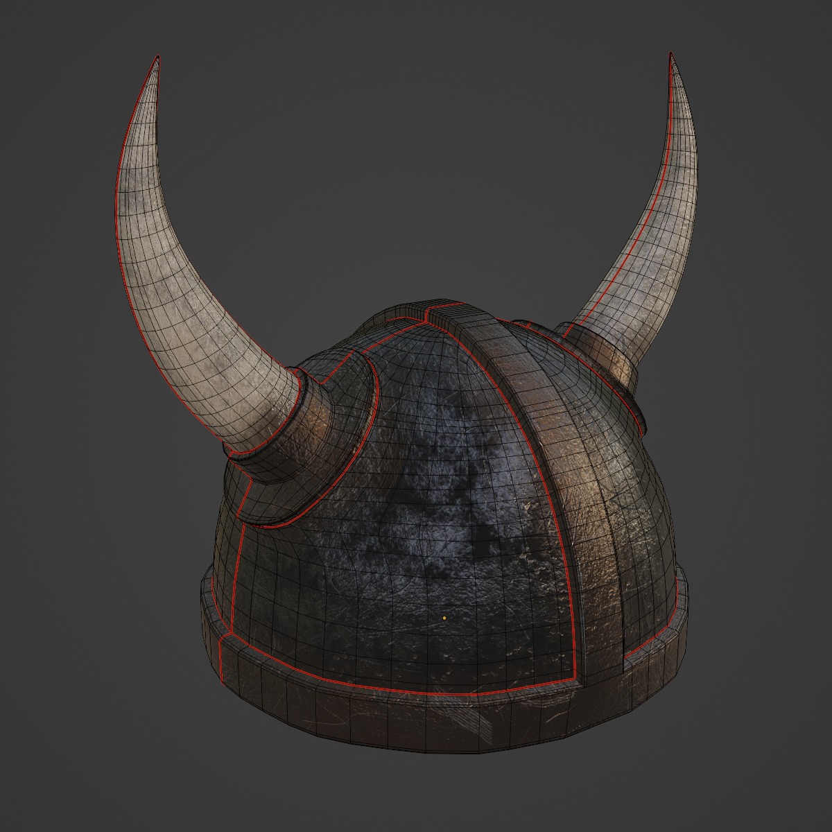 Viking Helmet 04 3D model_7