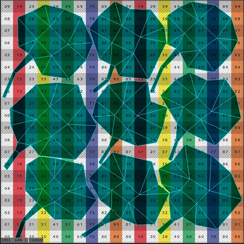 Autumn Fall Maple Tree Leaves Leaf Low-poly 3D model_12