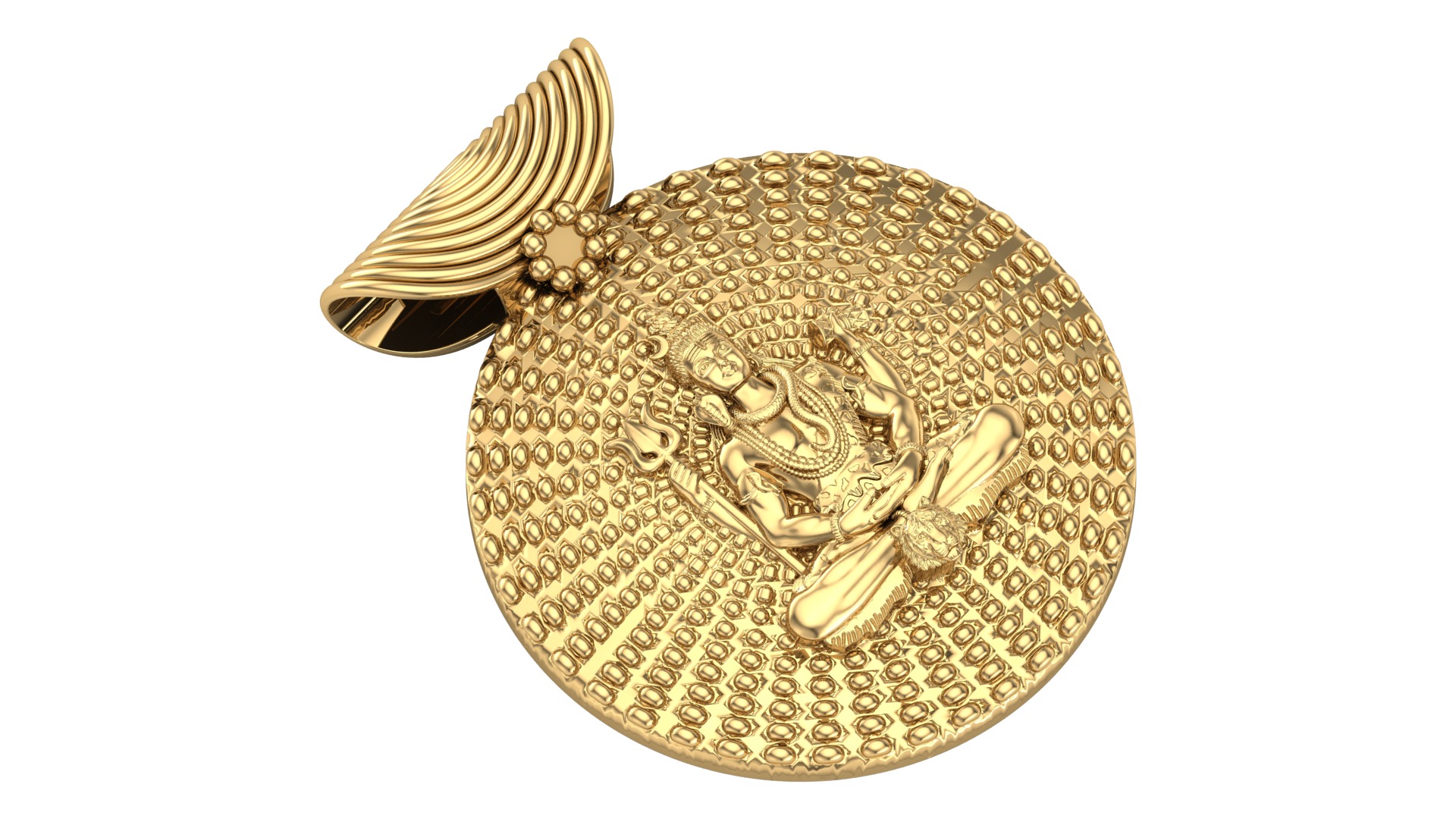 Shiv Ji Pendant 3D print model_1