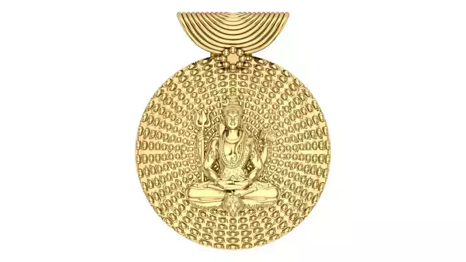Shiv Ji Pendant 3D print model
