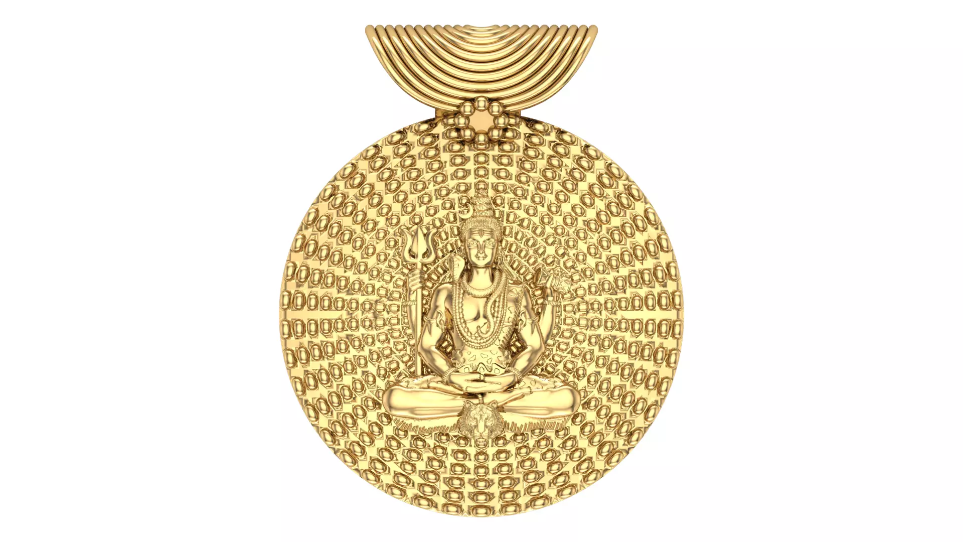 Shiv Ji Pendant 3D print model_0