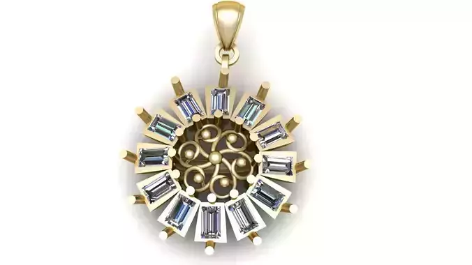 Swarovski necklace 3d printable model