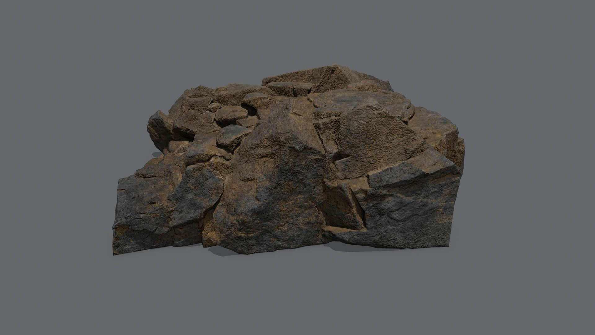 old stairs Low-poly 3D model_3