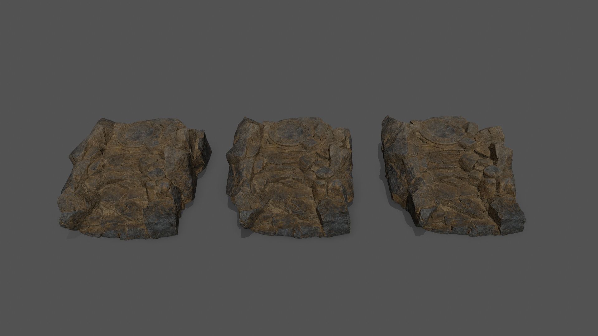 old stairs Low-poly 3D model_11