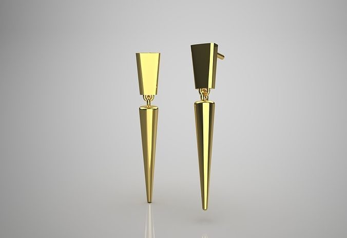 gold earring ge0039 3D print model