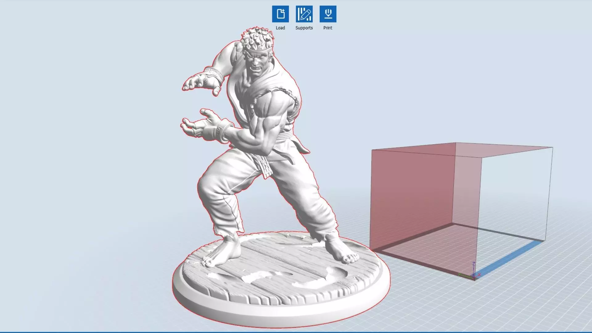 Street fighter RYU 3D print model_0