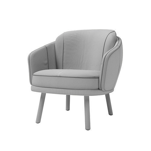 Fenabel Couture Lounge Chair Free 3D model