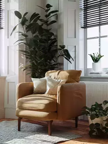 Auburn Armchair 3D model