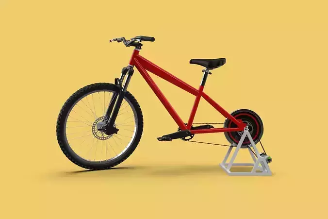 STATIONARY EXERCISE BIKE STAND BICYCLE GENERATOR PEDAL CHARGER 3D model