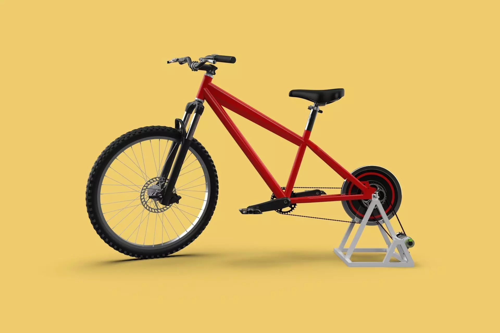 STATIONARY EXERCISE BIKE STAND BICYCLE GENERATOR PEDAL CHARGER 3D model_0