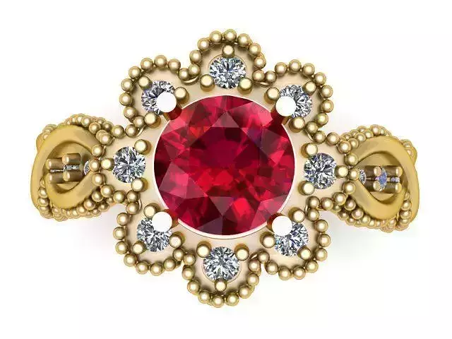 precious wedding ring 3d printbale model