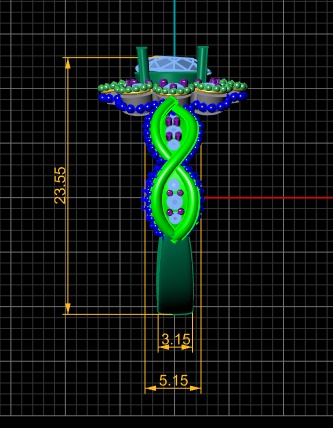 precious wedding ring 3d printbale model 3D print model_1