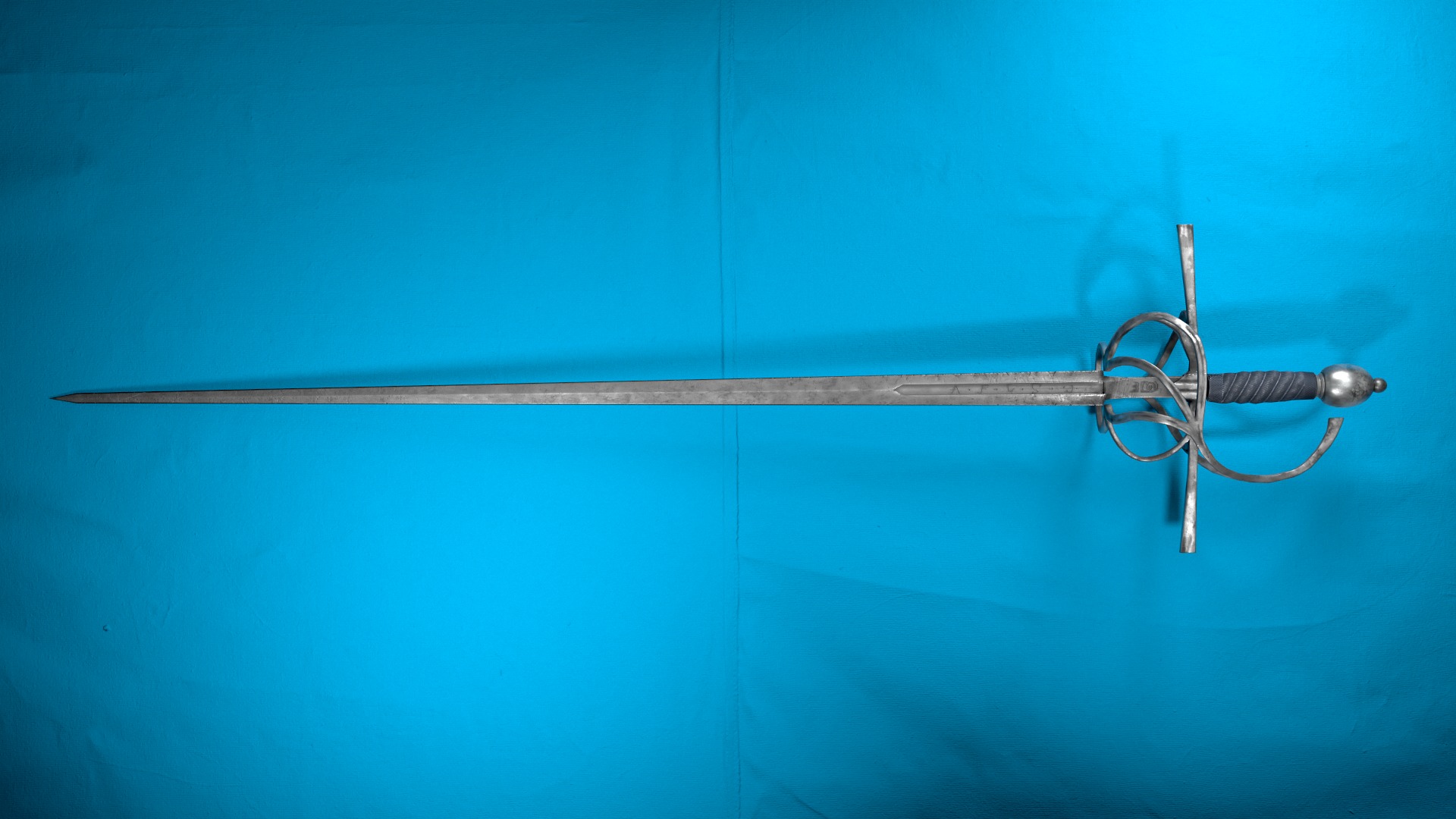 Rapier Sword 3D Model Low-poly 3D model_8