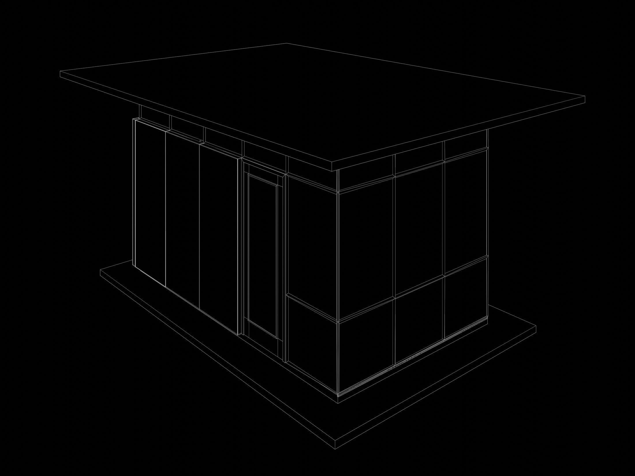 Security booth 24u06 3D model_8