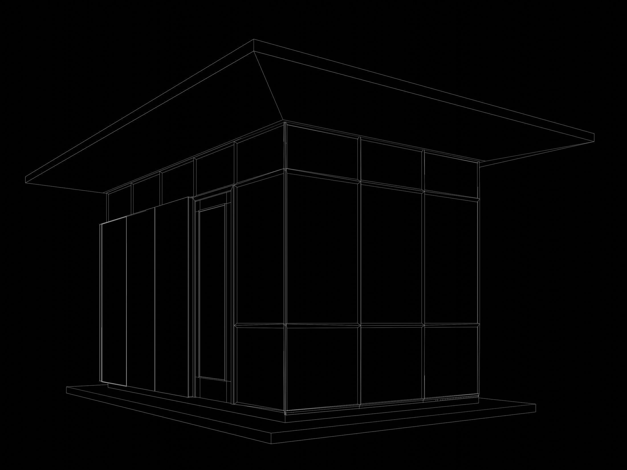 Security booth 24u06 3D model_6