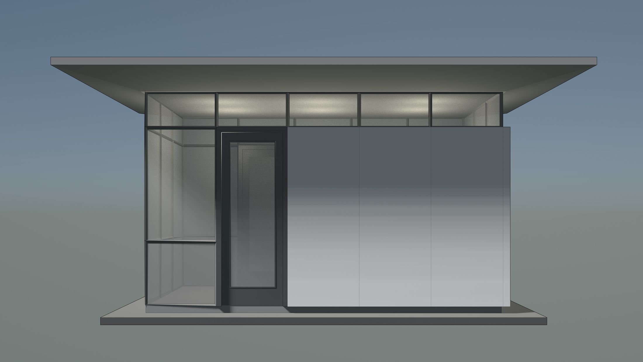 Security booth 24u06 3D model_3