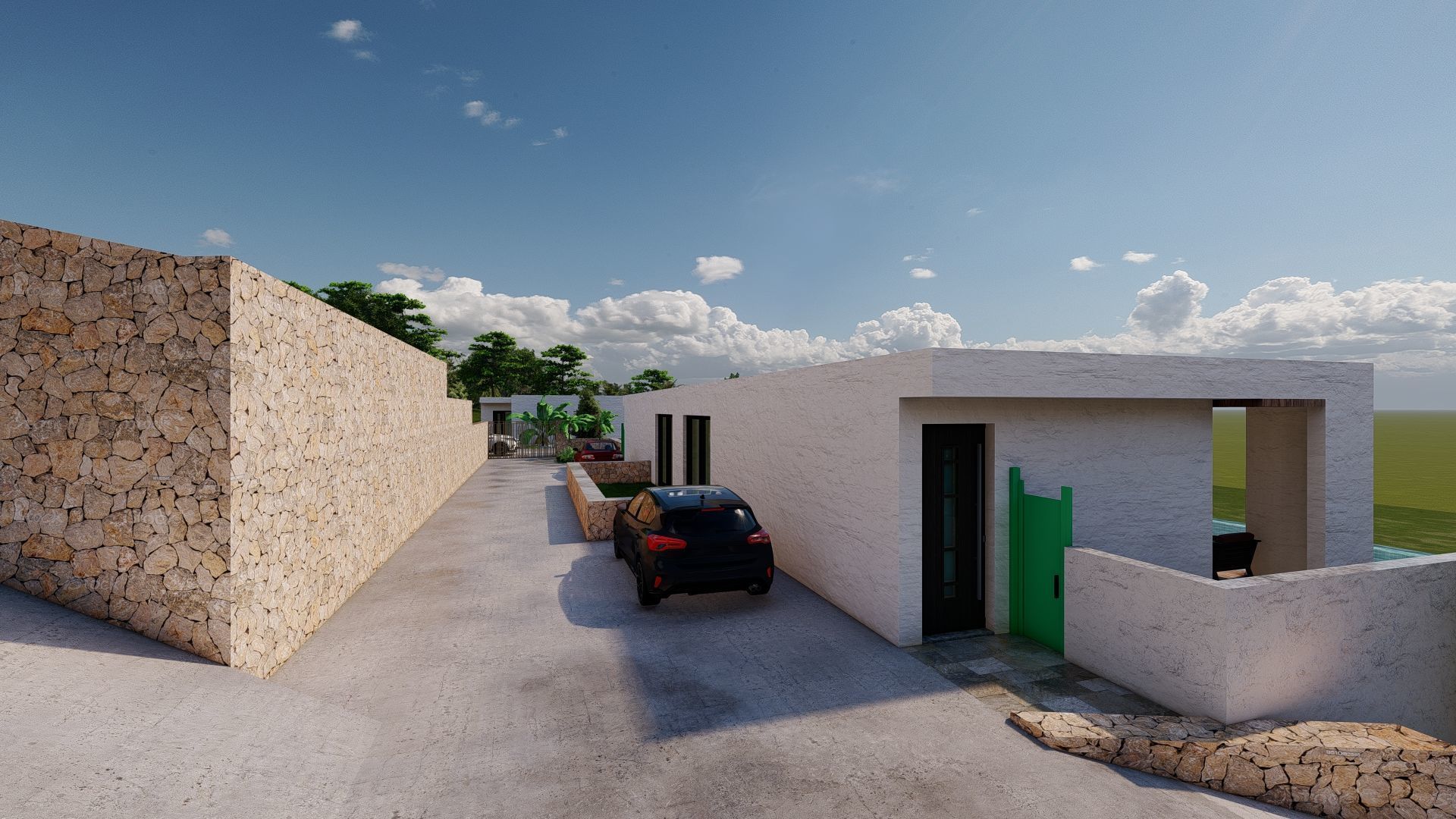 Modern villas  3D model_16