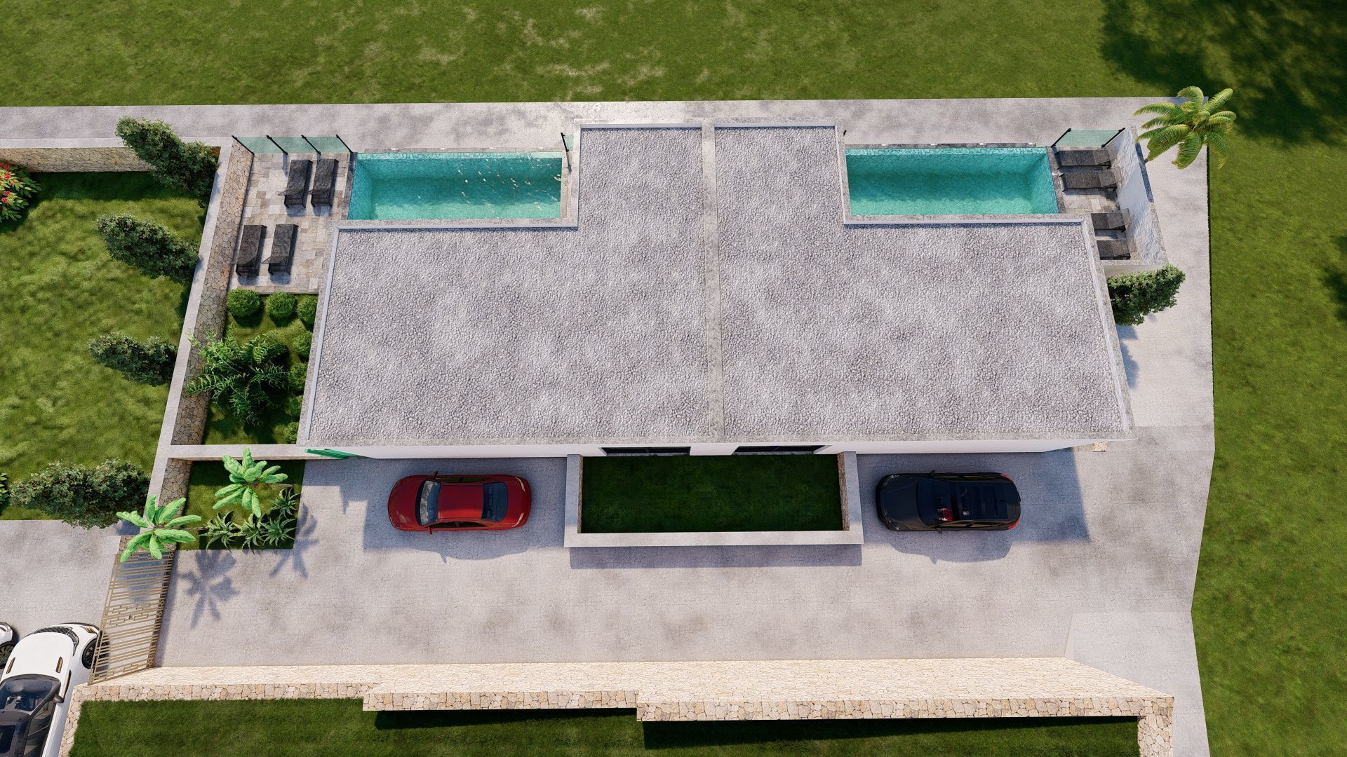 Modern villas  3D model_13