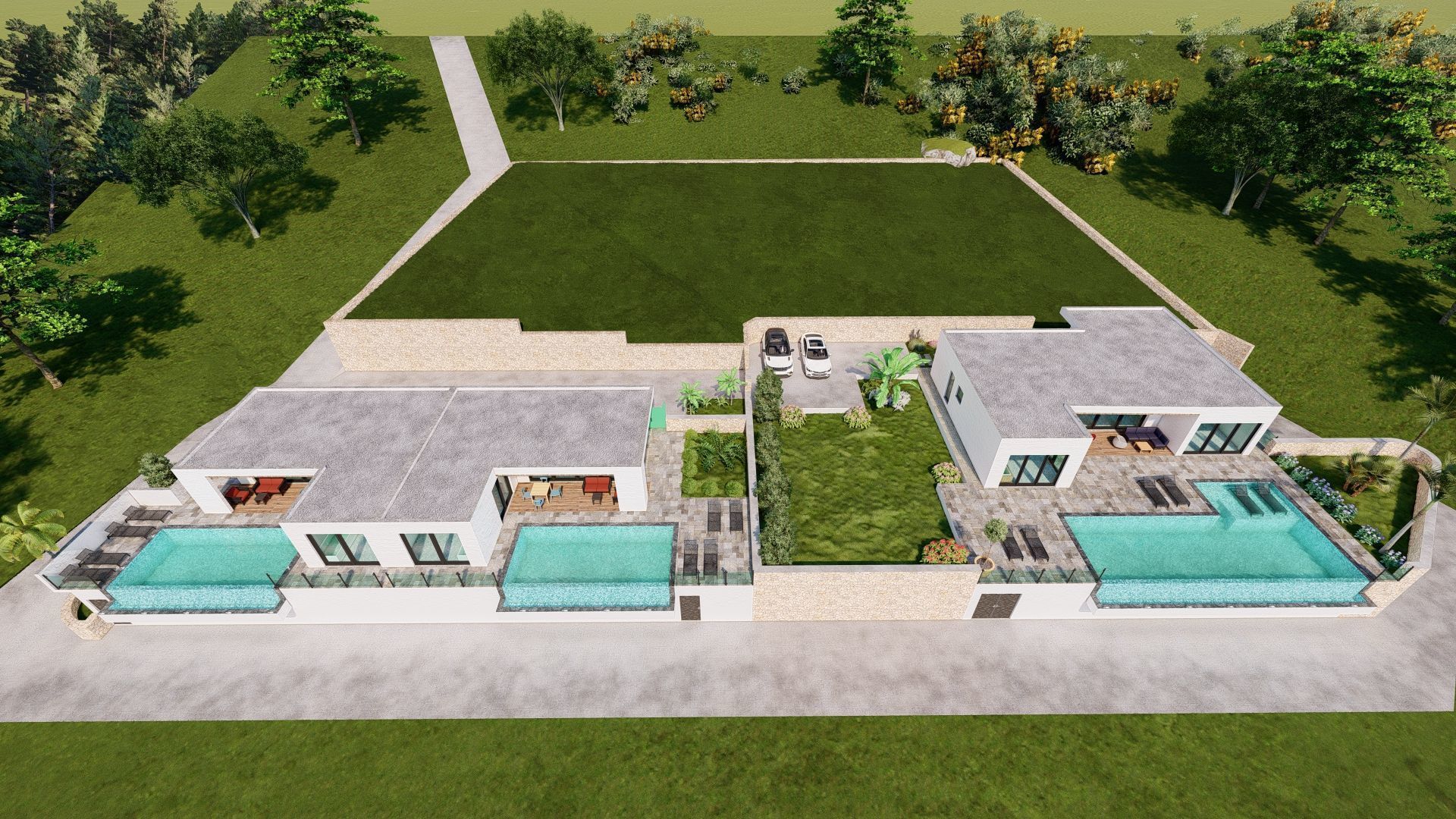 Modern villas  3D model_15
