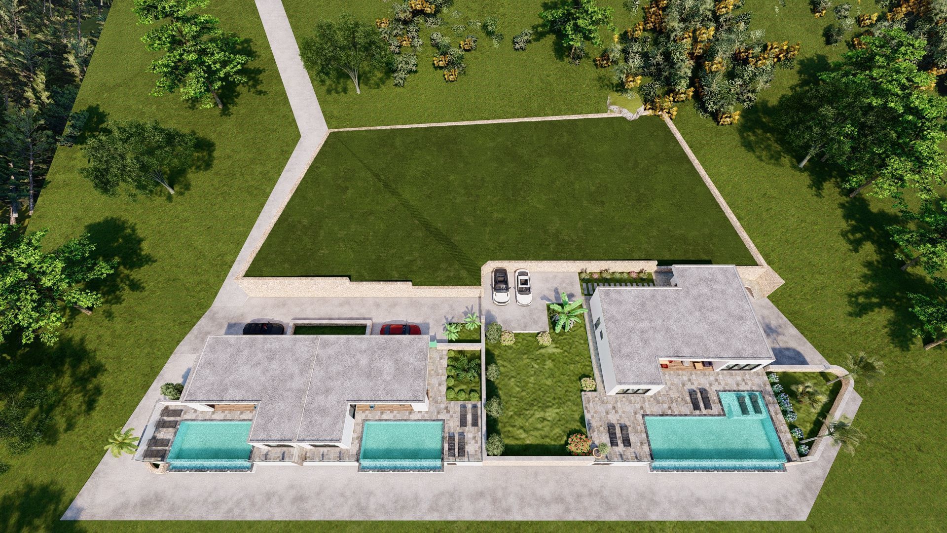 Modern villas  3D model_14