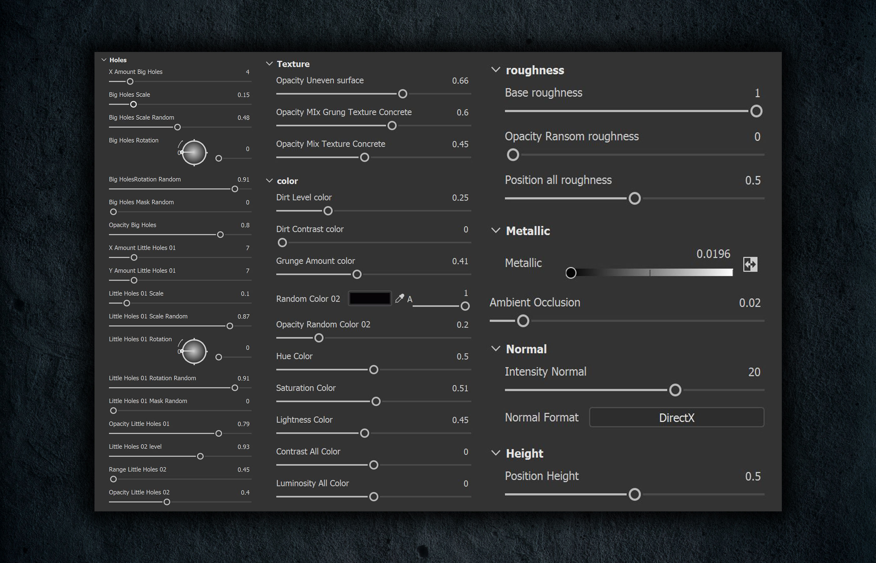 Concrete Wall - VOL 03 - Maps - Sbsar Texture_7