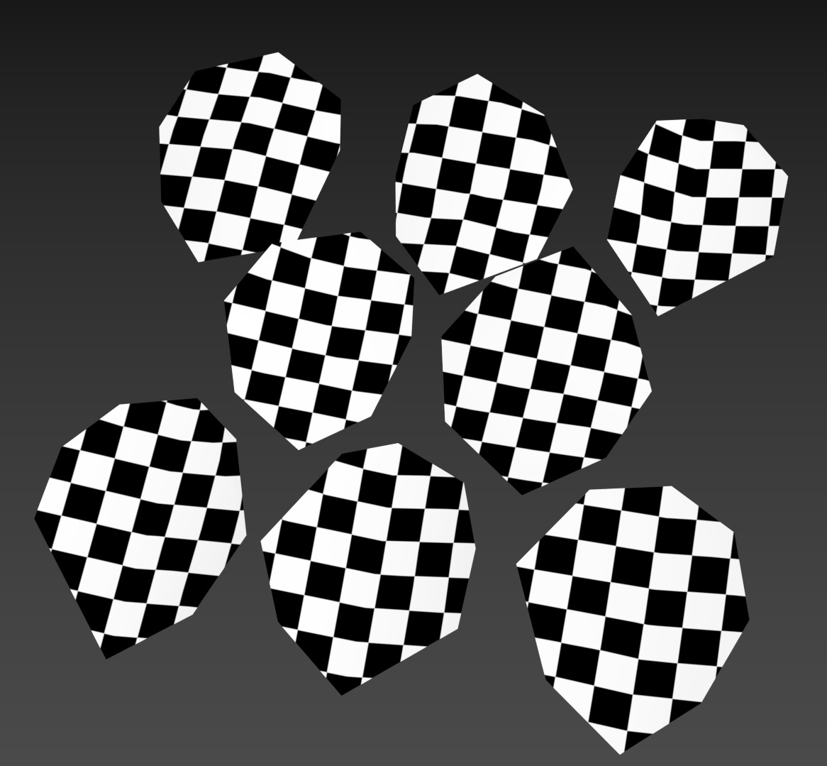 Autumn Fall Dry Oak Leaves Leaf Low-poly 3D model_10