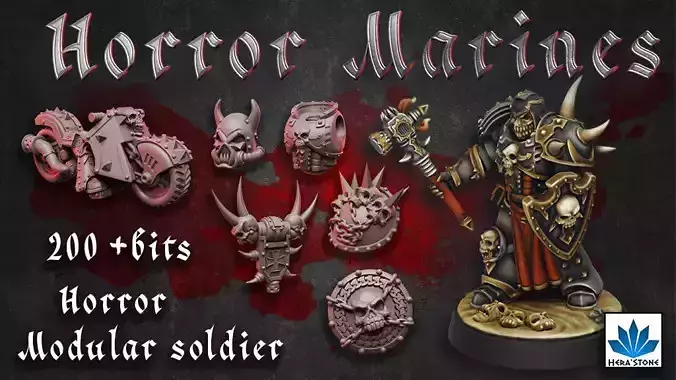 Horror Marines 3D print model