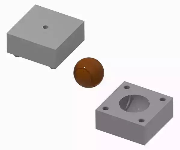 Chocolate Mold Tennis Ball 3D print model
