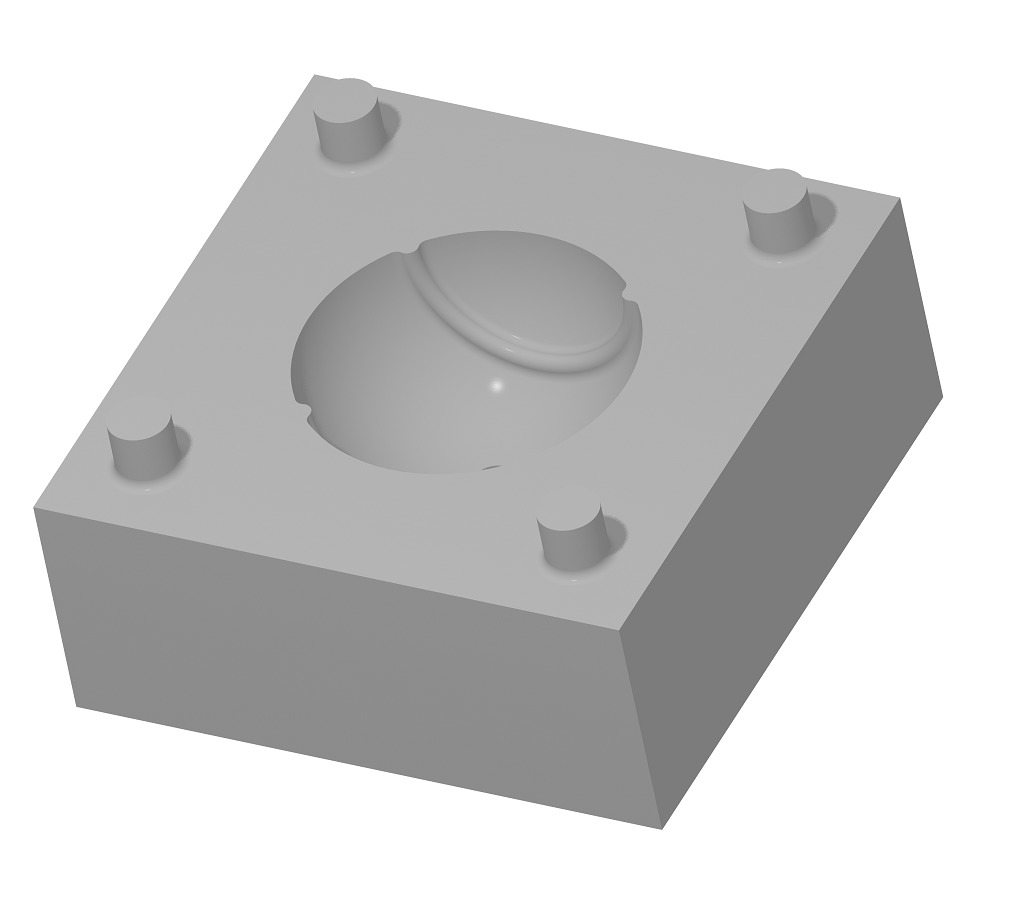 Chocolate Mold Tennis Ball 3D print model_1