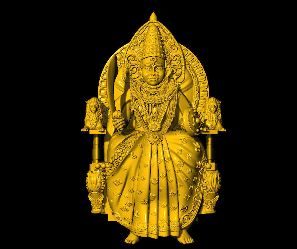 Mahalaxmi shri Mahalaxmi ji  3D print model_5
