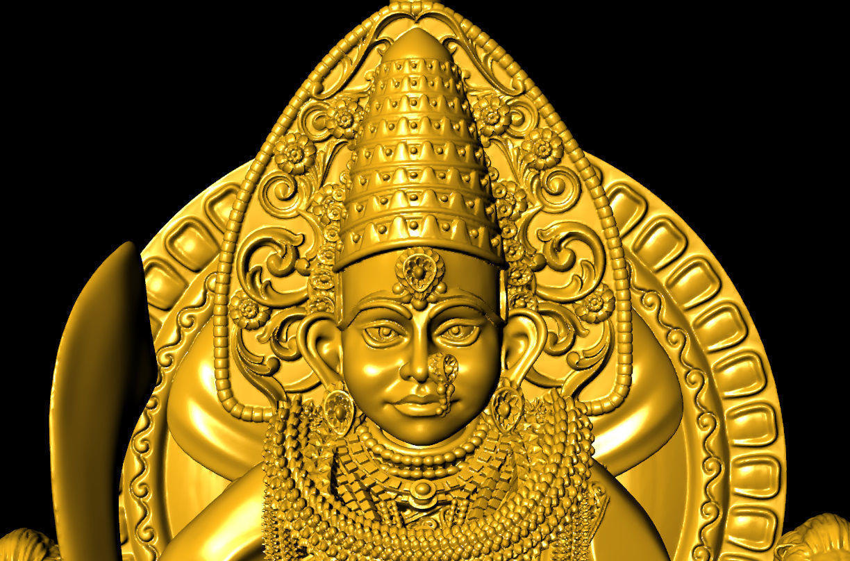 Mahalaxmi shri Mahalaxmi ji  3D print model_2