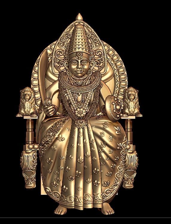 Mahalaxmi shri Mahalaxmi ji  3D print model_1