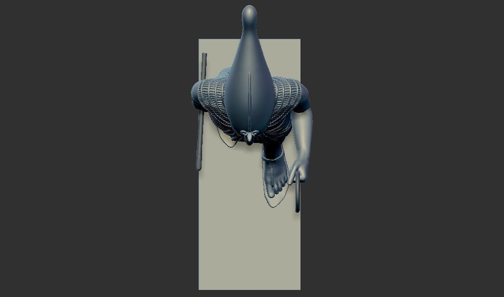 wooden statues gold of Tutankhamun figurine 3d printable model 3D print model_8