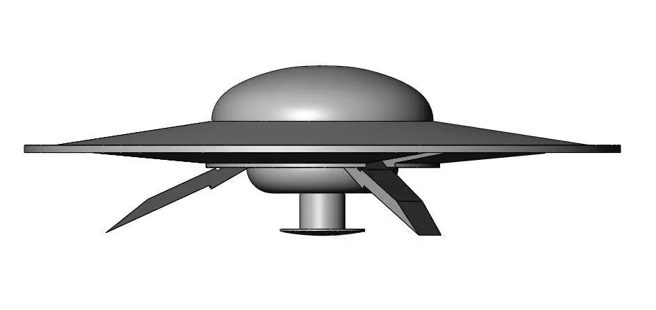 Saucer C57D as Featured in the film Forbidden Planet 3D print model_0