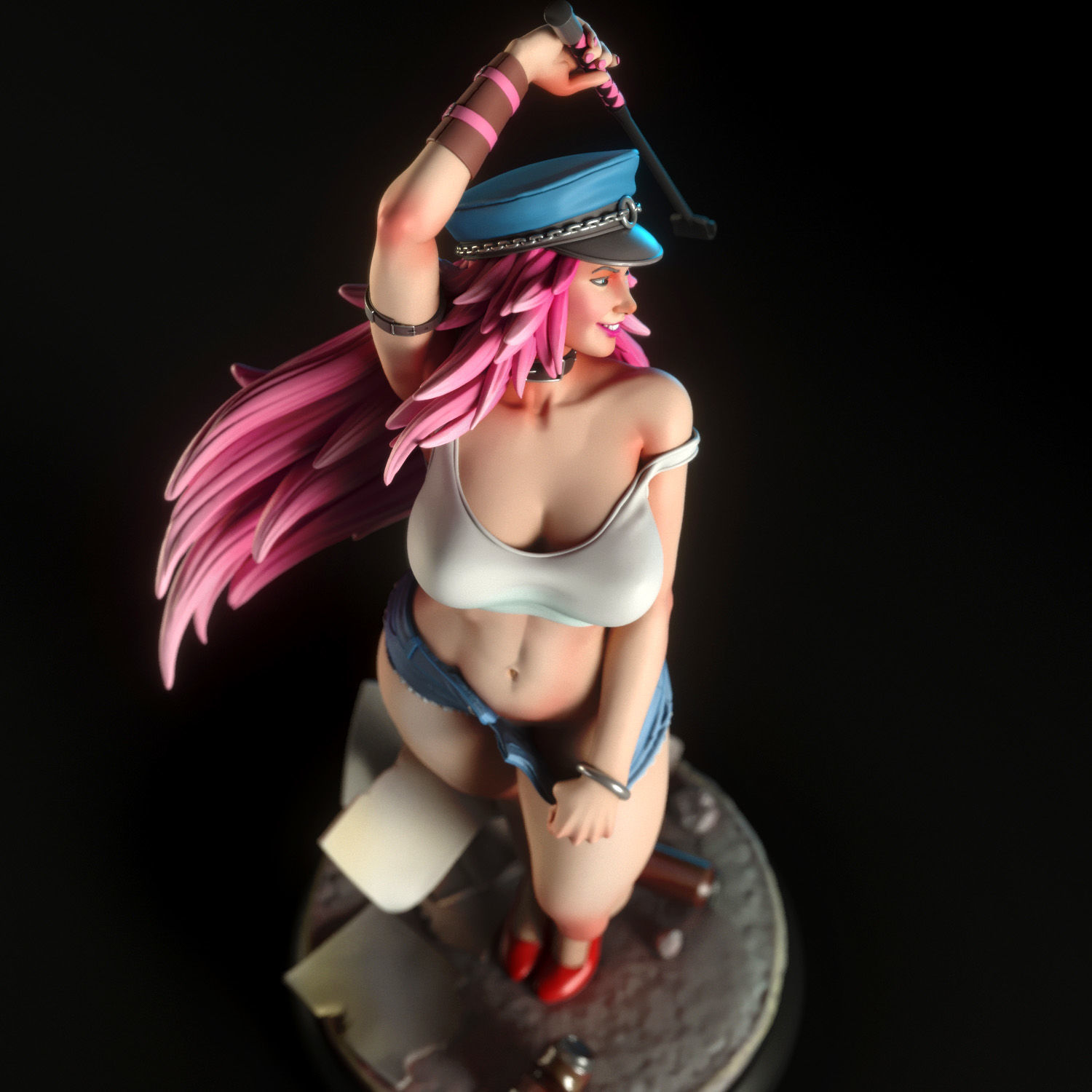 Poison from Street Fighter 3D print model_5
