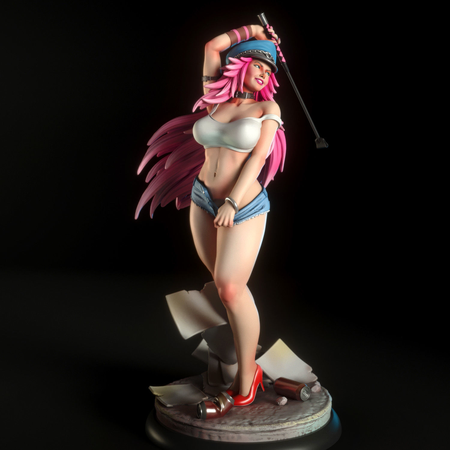 Poison from Street Fighter 3D print model_1