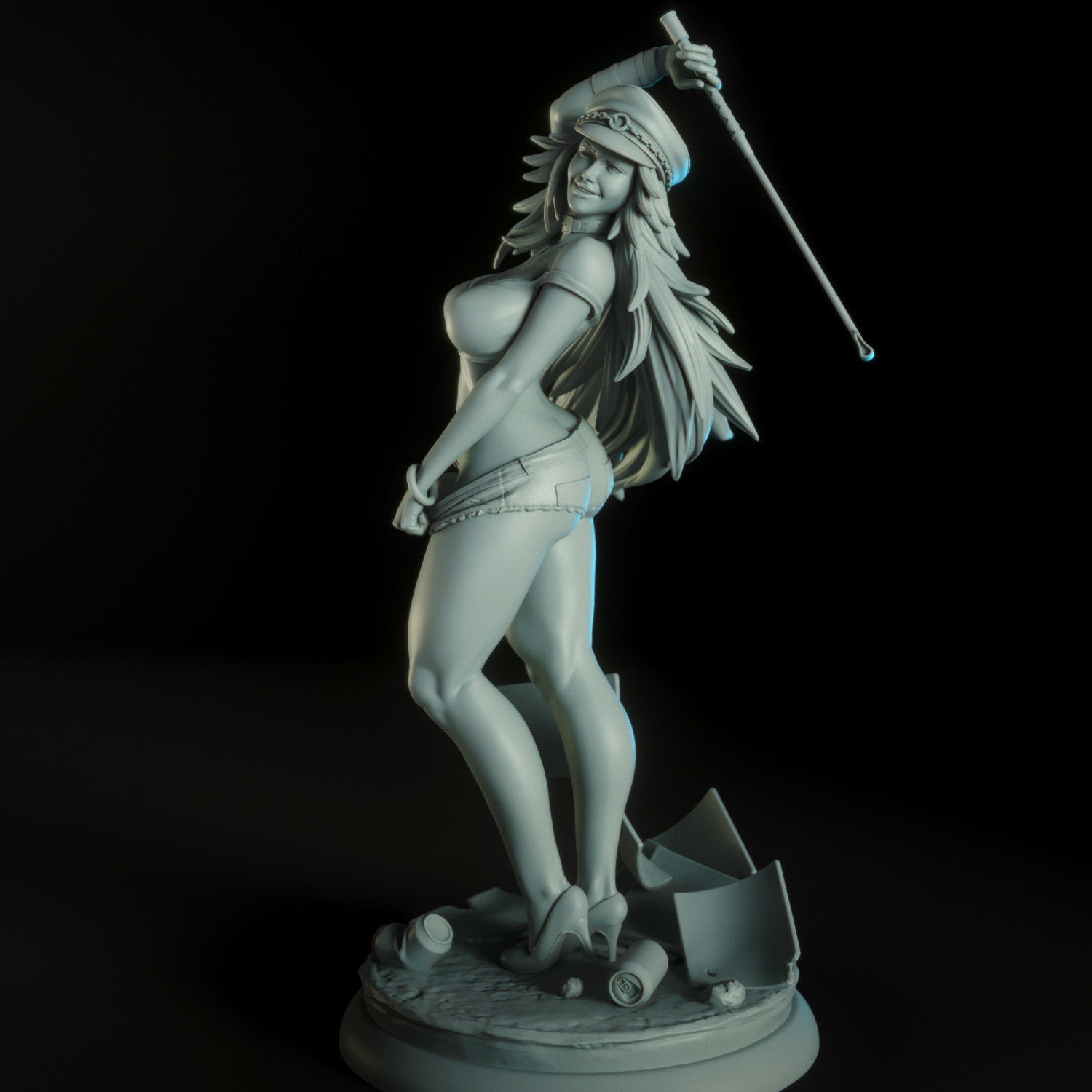 Poison from Street Fighter 3D print model_7