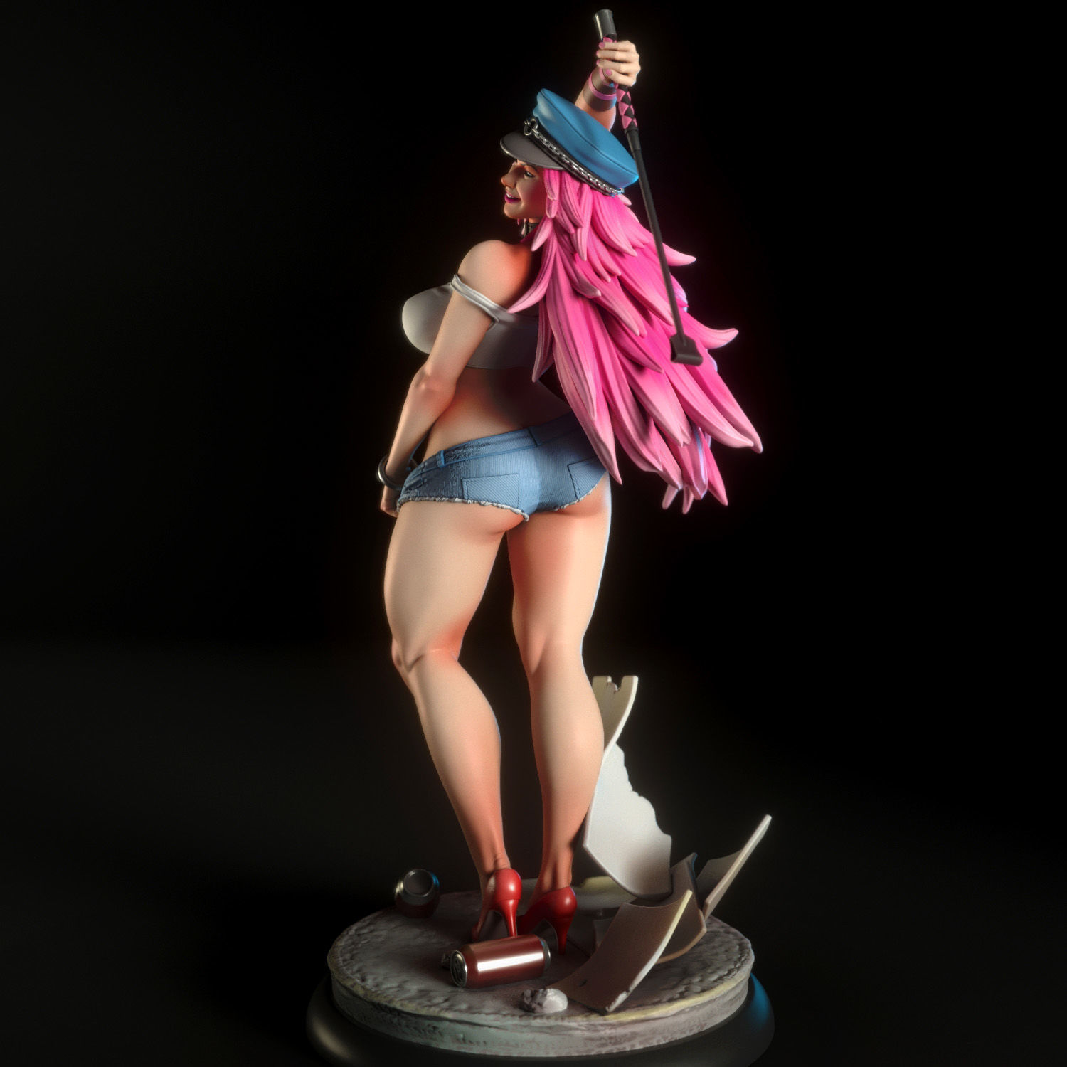 Poison from Street Fighter 3D print model_4