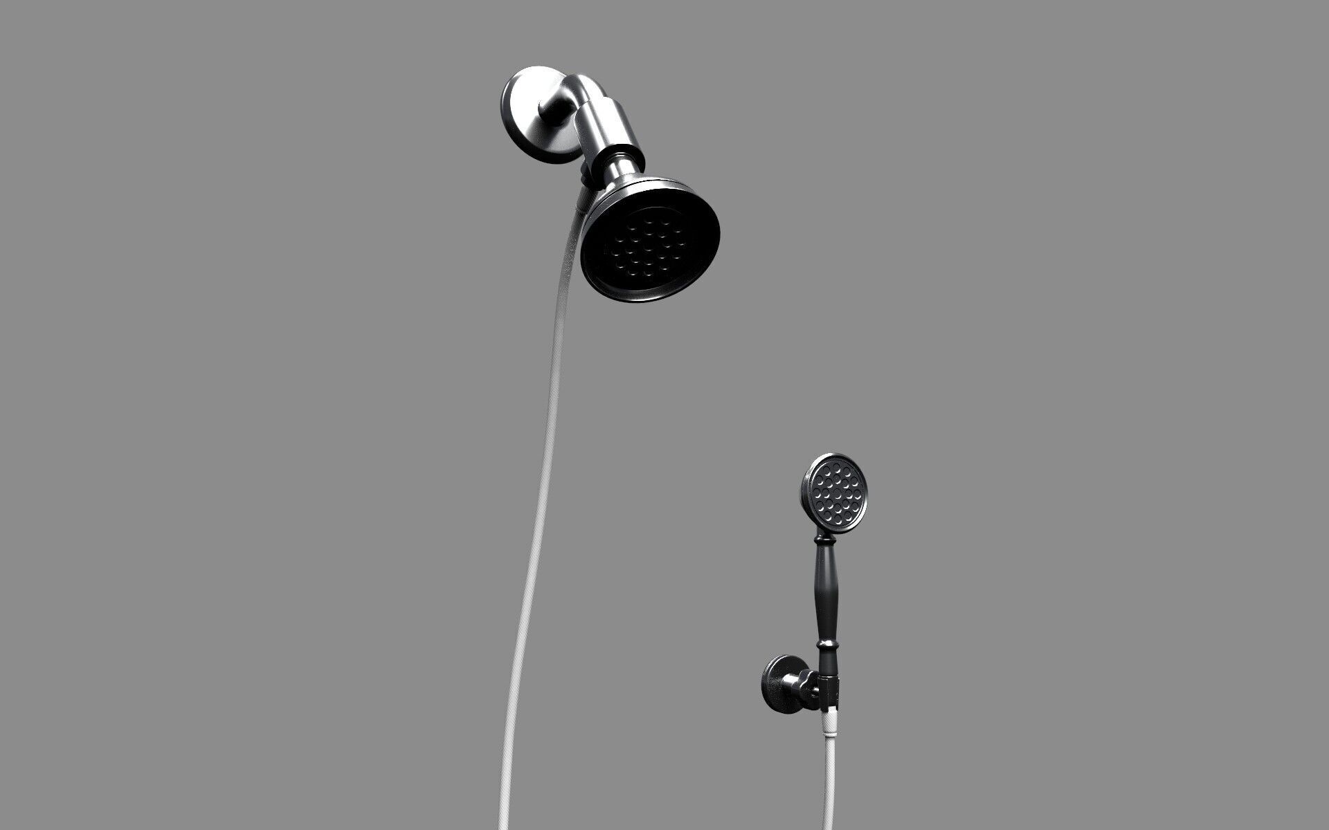 Shower set CG1 3D model_5