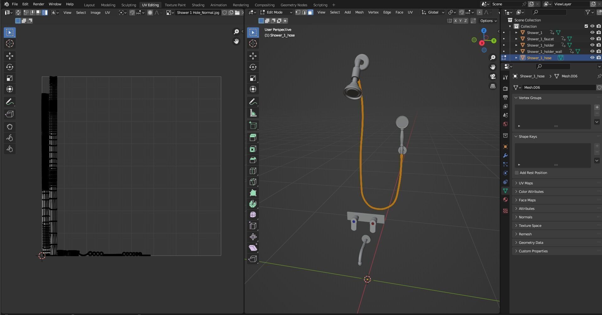 Shower set CG1 3D model_21